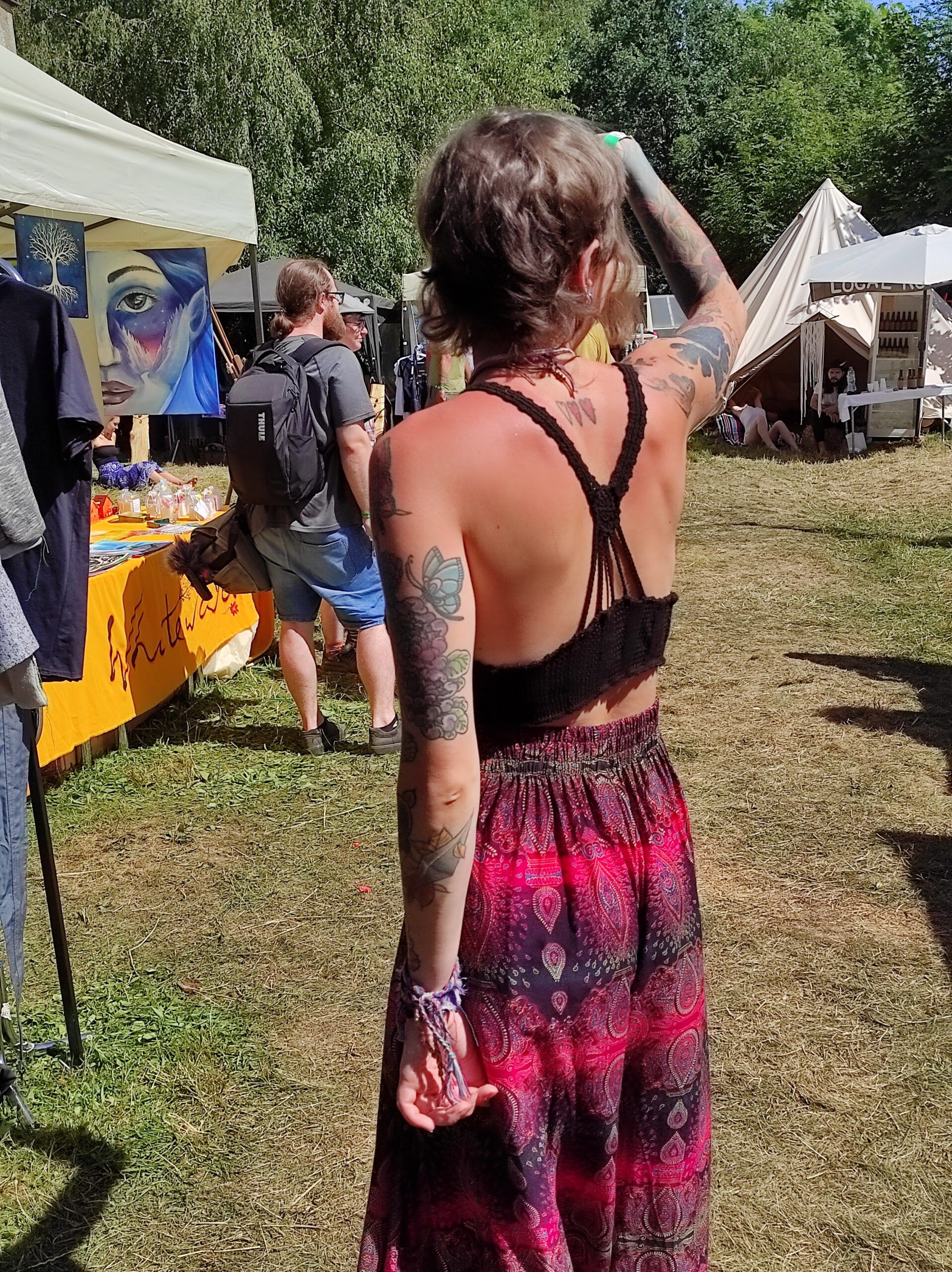 crocheted bralette crop top